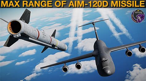 Max Range Of Aim-120D Air To Air Missile | DCS WORLD - YouTube