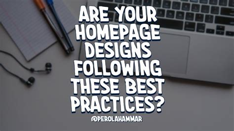 Are your homepage designs following these best practices? - YouTube