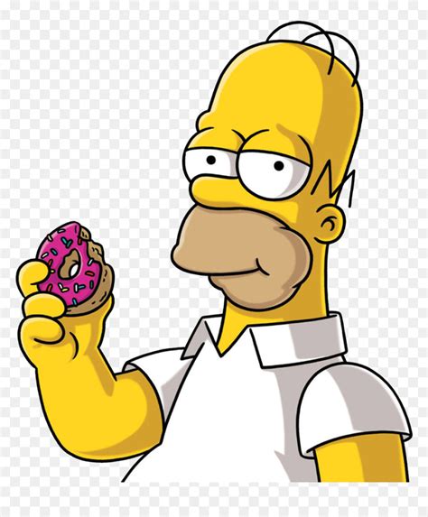 Donuts Clipart Simson - Homer Simpson, HD Png Download - vhv