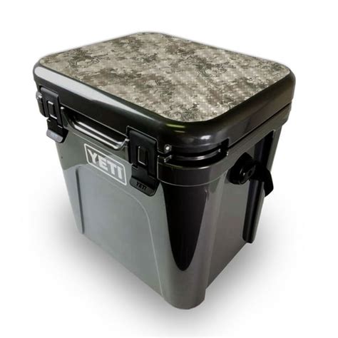 Camo Skin For Yeti Roadie 24 Hard Cooler LID ONLY | Protective, Durable Textured Carbon Fiber ...