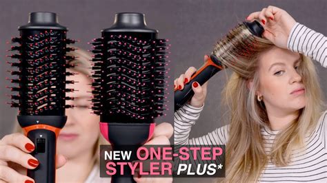 REVLON One-Step Volumizer PLUS Hair Dryer And Hot Air Brush, Black ...