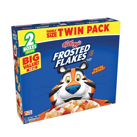 Kellogg's Frosted Flakes Family Size Corn Cereal - 24 Oz Box (Pack of 2) - Walmart.com