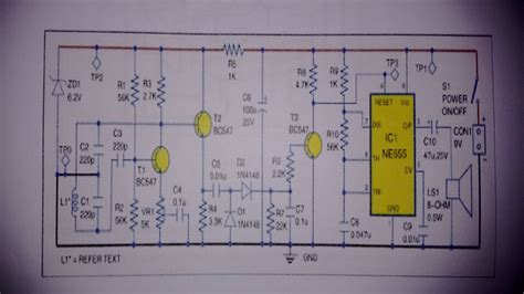 Diy Metal Detector Circuit - Simple Sensitive Metal Detector Circuit Electronics Projects ...