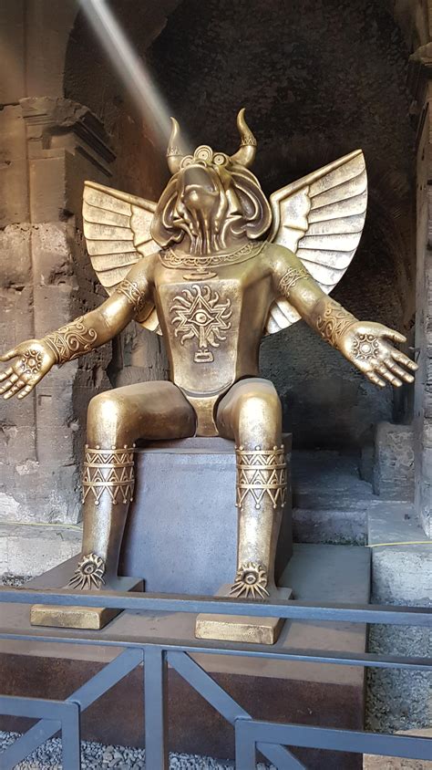 Sculpture replica of God Moloch : r/pics