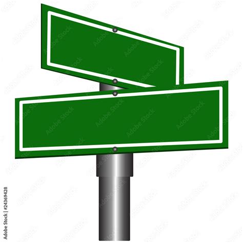 Blank Street Signs Stock Vector | Adobe Stock