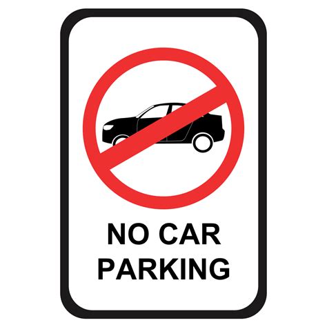 No Car Parking - Sign 12 In. X 18 In. - OperationalSignage.com