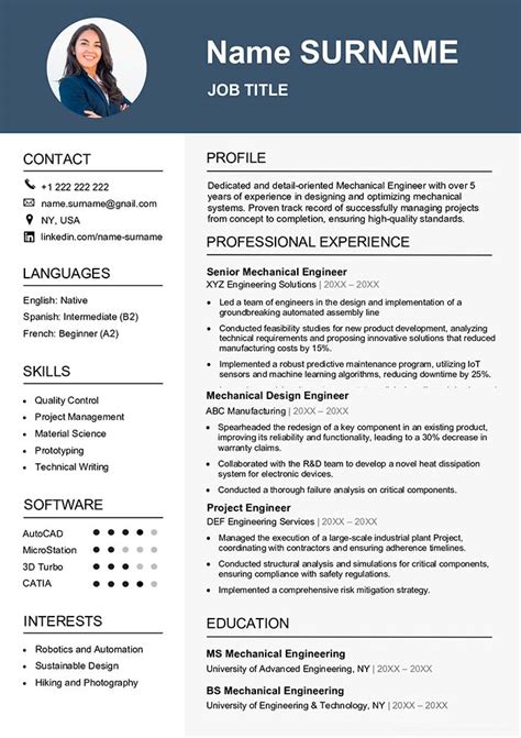 Engineer Resume Example & Guide (Free Word Download)