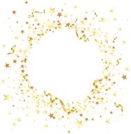 Download round element with gold stars png png - Free PNG Images | TOPpng