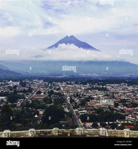 Volcano, Antigua, Guatemala Stock Photo - Alamy