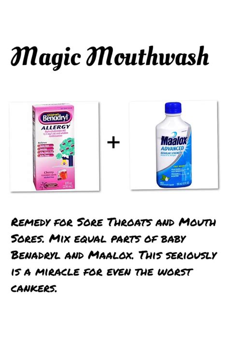 Recipe For Magic Mouthwash For Pediatric