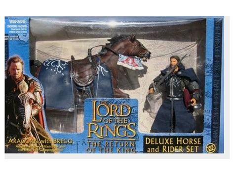 Aragorn & Brego 6" LOTR Deluxe Horse & Rider Set 2003 Toy Biz 81336 ...