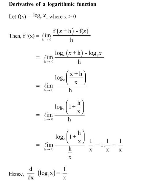 Derivative of Logarithmic Function. For more such Calculus problems log ...