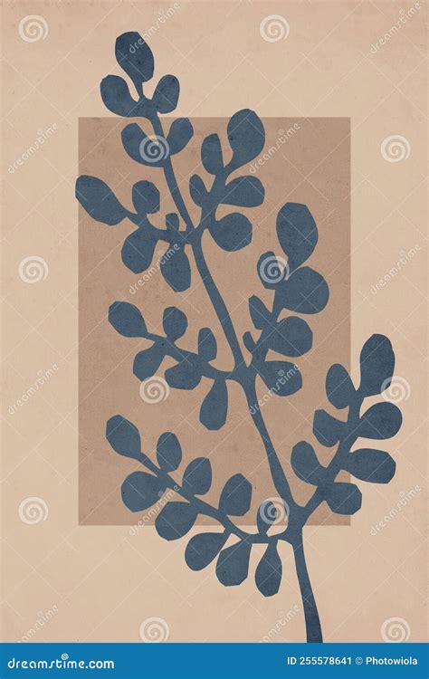 Printable Trendy Botanical Card Stock Illustration - Illustration of beauty, garden: 255578641