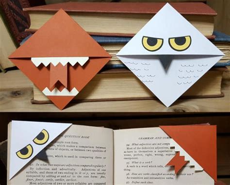 Harry Potter Inspired Corner Bookmarks Set of by TheSeedyMerchant ...