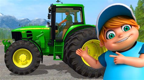 John Deere tractor video for kids - Cartoon PART 2 - YouTube