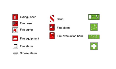 Fire Extinguisher Symbol In Plan