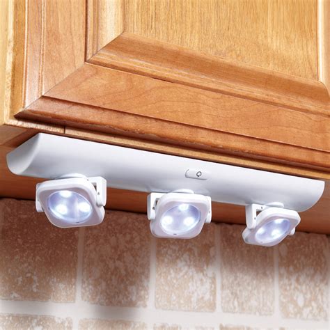 LED White Under Cabinet Swivel Lights | Collections Etc.