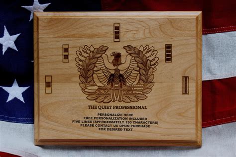 U.S. Army Chief Warrant Officer Plaque, Eagle Rising, The Quiet Profes ...