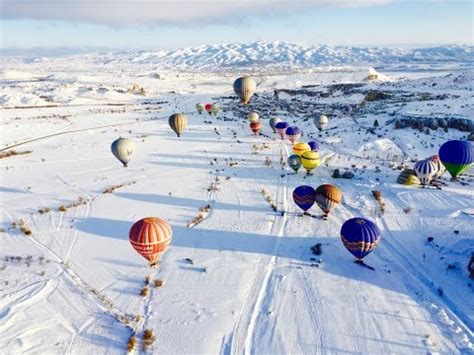 Most Amazing Cappadocia Winter Balloon ride 4K - YouTube