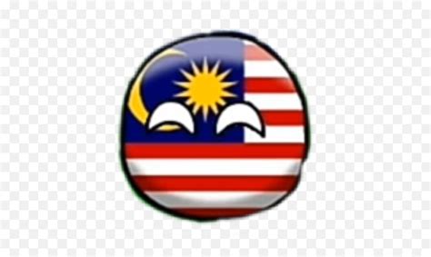 Malaysia Flags Countryballs Sticker - Country Ball Malaysia Emoji ...