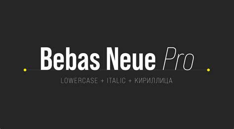 Bebas Neue Pro Font Family