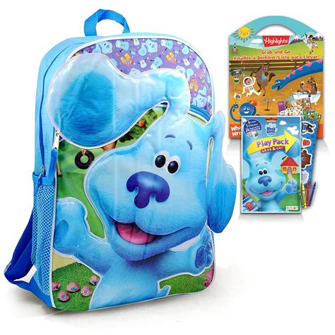 Buy Blue's Clues Backpack Set For Kids ~ 3 Pc Bundle With Blue's Clues School Bag, Blue's Clues ...