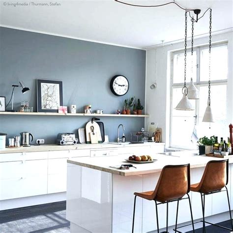 Kitchen Blue Kitchen Wall Colors Interesting On For Impressive Paint ...