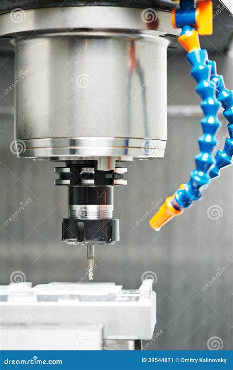 Process of Metal Machining by Mill Stock Image - Image of manufacture ...