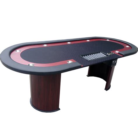 96" Texas Hold'em Casino Poker Table with Cup Holders Drop Box Chip Tray - Black | eBay