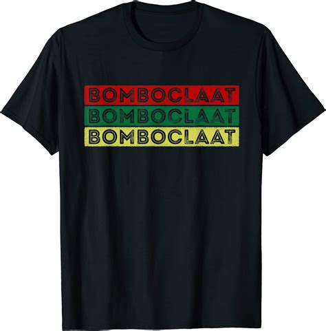 Bomboclaat Jamaica Slang Island Life T-Shirt : Amazon.co.uk: Clothing