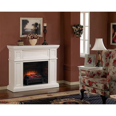 Duraflame 20.5-in W 4600-BTU Brown Electric Fireplace Logs with Heater, Thermostat and Remote in ...