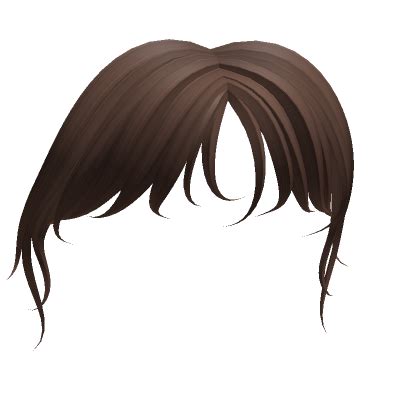 Messy Bangs in Brown - Roblox Brown Hair Bangs, Messy Bangs, Full Bangs, Short Hair With Bangs ...