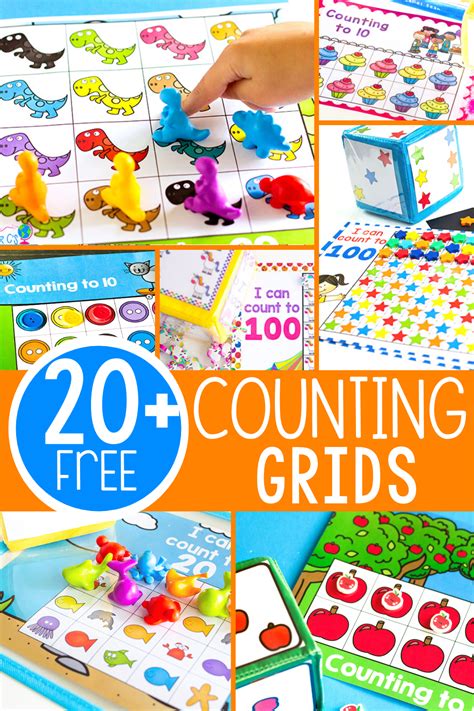 20+ Counting grids for 10, 20 and 100. Play these easy prep counting ...