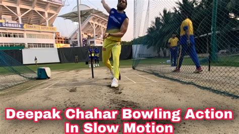 DEEPAK CHAHAR Bowling Action In Slow Motion | - YouTube