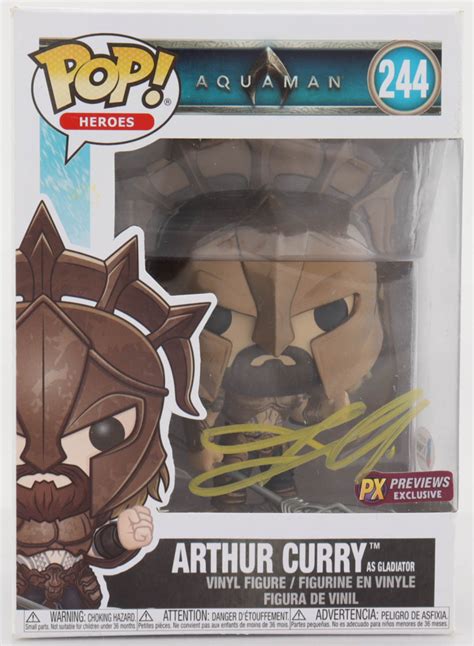 Jason Momoa Signed "Aquaman" #244 Arthur Curry As Gladiator Funko Pop! Vinyl Figure (Beckett ...