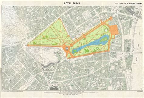 Royal Parks. St. James's & Green Parks.: Geographicus Rare Antique Maps