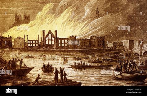 Burning the Houses of Parliament, October, 1834. The Palace of ...