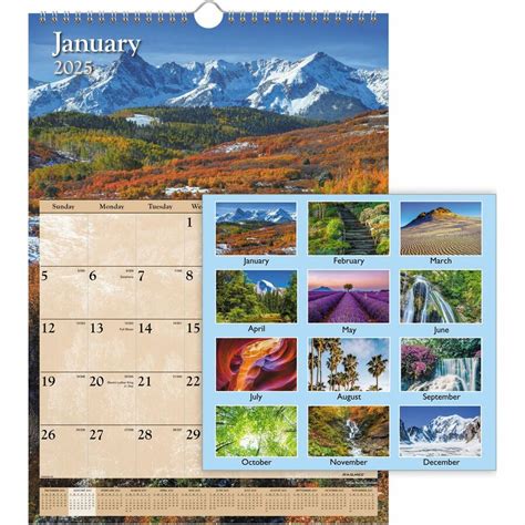 At-A-Glance DMW20028| Visual Organizer Scenic Monthly Wall Calendar|Fast Shipping - Office ...