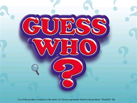 Guess Who? Screenshots for Windows - MobyGames