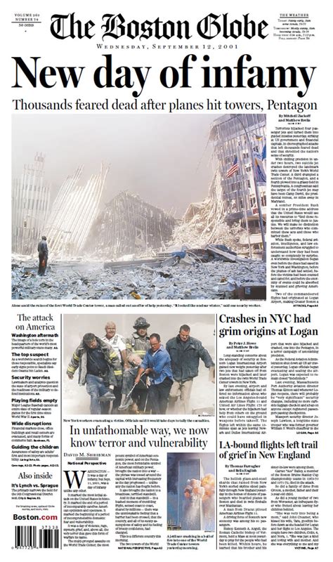 September 11: Newspaper front pages from the following day - ABC News