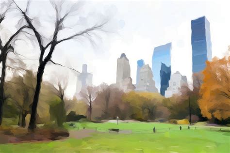 Park landscape outdoors painting. AI | Free Photo Illustration - rawpixel