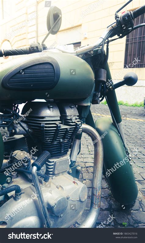 Retro Military Motorcycle Vehicle Old Fashioned Stock Photo (Edit Now ...