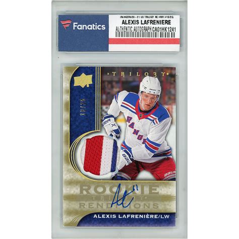 Alexis Lafreniere Hockey Rookie Cards