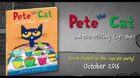 PETE THE CAT & The Missing Cupcakes | Book Trailer | Help Solve the ...