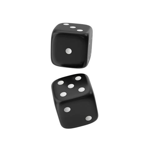 3D Black Falling Dice Model - TurboSquid 2147850