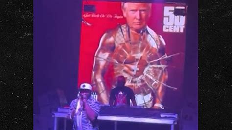 50 Cent Uses Trump's Face While Performing 'Many Men' After ...