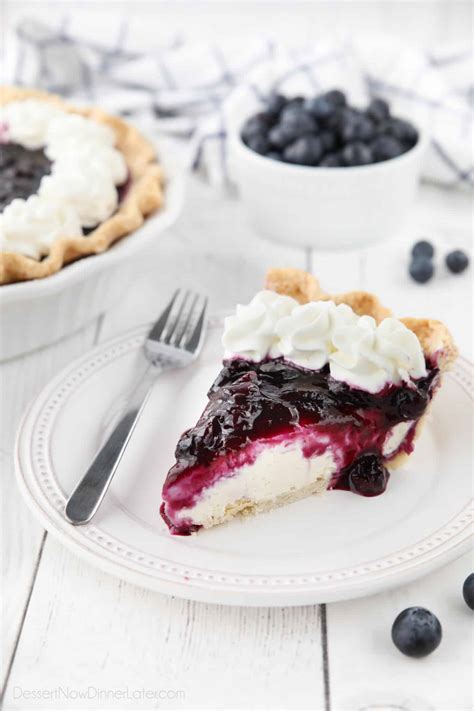 Blueberry Cream Cheese Pie + Video | Dessert Now Dinner Later