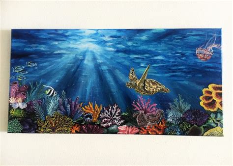 Coral Reef Acrylic Painting