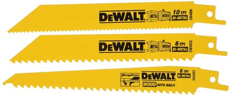 DEWALT DW4853 Woodcutting Reciprocating Saw Blade Set 3Piece ** Want added details? Click the ...