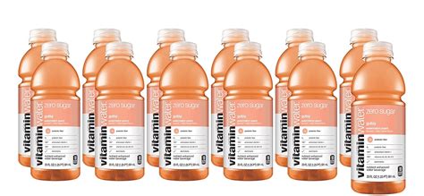 Amazon.com : Vitamin Water ZERO Sugar | Gutsy - Watermelon Peach - 20 Fl Oz Bottles, Nutrient ...